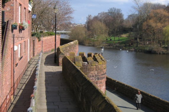 Chester city walls Chester