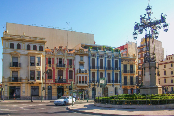 Parque Ribalta y las Plazas de la Independencia y de Tetuán Castellón de la Plana