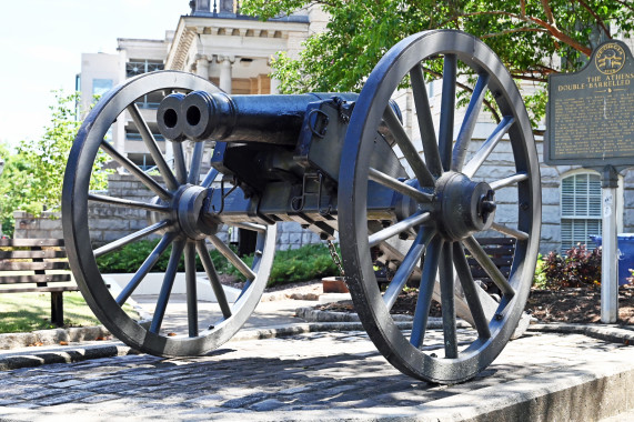 Double-barreled cannon Athens