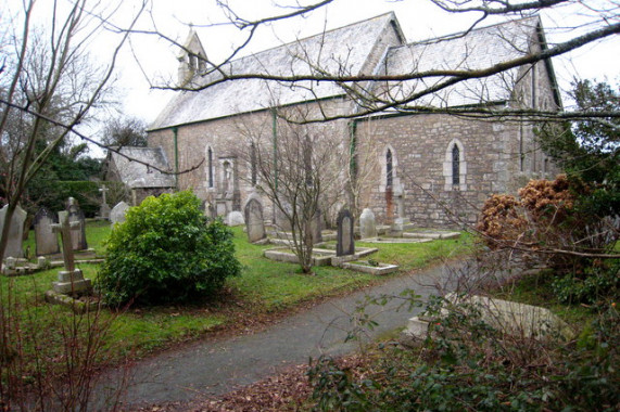 Holy Trinity Church And Lamp House Immediately South West Camborne